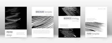 Kapak sayfası tasarımı şablonu. Minimalist broşür 