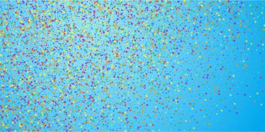 Şenlikli konfeti. Kutlama yıldızları. Gökkuşağı confe