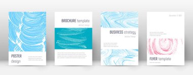 Kapak sayfası tasarımı şablonu. Minimalist broşür 