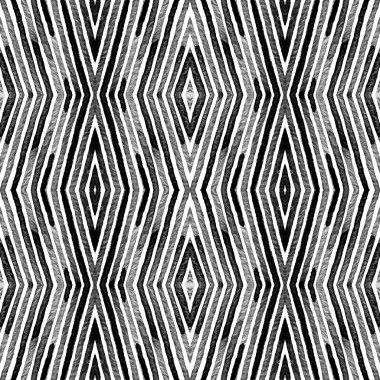 Siyah ve beyaz Geometrik Suluboya. Düzgün. 