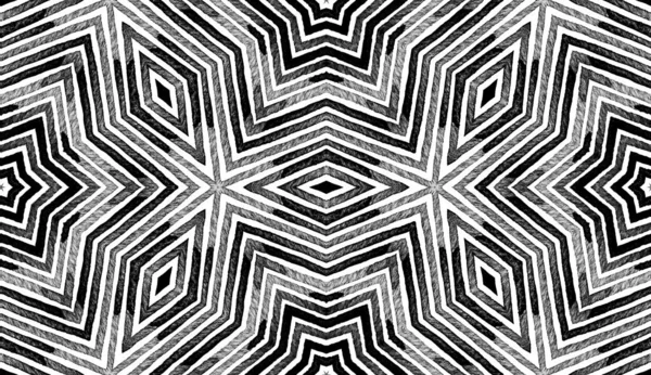 Siyah ve beyaz Geometrik Suluboya. Düzgün. — Stok fotoğraf