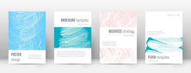 Kapak sayfası tasarımı şablonu. Minimalist broşür 