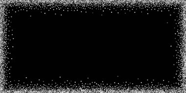 Yuvarlak gümüş parıltılı, ışıltılı konfeti. Kare