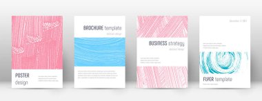 Kapak sayfası tasarımı şablonu. Minimalist broşür 