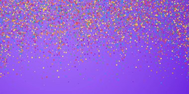 Şenlikli konfeti. Kutlama yıldızları. Neşeli bir şenlik