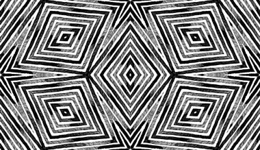 Siyah ve beyaz Geometrik Suluboya. Düzgün. 