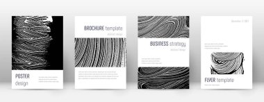 Kapak sayfası tasarımı şablonu. Minimalist broşür 