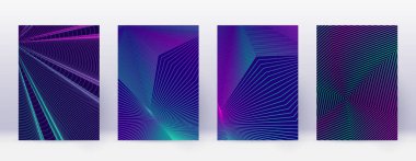 Sanat kartı. Soyut çizgiler modern broşür 