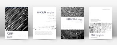 Kapak sayfası tasarımı şablonu. Minimalist broşür 