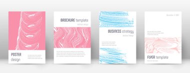 Kapak sayfası tasarımı şablonu. Minimalist broşür 