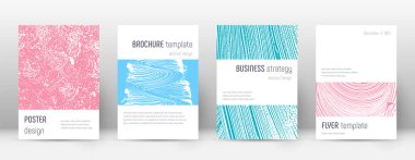 Kapak sayfası tasarımı şablonu. Minimalist broşür 