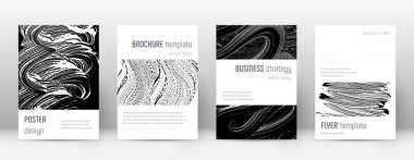 Kapak sayfası tasarımı şablonu. Minimalist broşür 