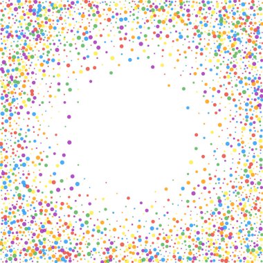 Şenlikli konfeti. Kutlama yıldızları. Gökkuşağı confe