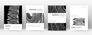 Kapak sayfası tasarımı şablonu. Minimalist broşür 