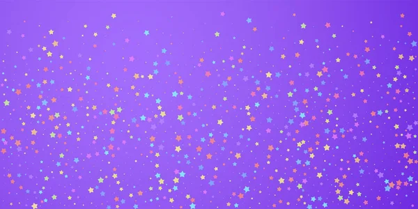 Des confettis festifs. Des stars de la fête. Étoile colorée — Image vectorielle