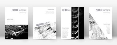 Kapak sayfası tasarımı şablonu. Geometrik broşür serili
