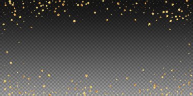 Altın yıldızlı, pırıl pırıl lüks konfeti. Scatt.