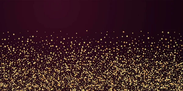 Altın yıldızlı, ışıl ışıl konfeti. Dağınık zm