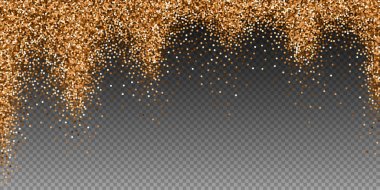 Kırmızı yuvarlak altın parıltılı lüks konfeti. 