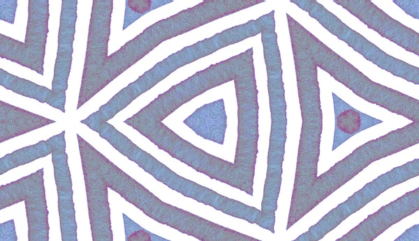 青い幾何学的水彩画。可愛いシームレスパターン. — ストック写真