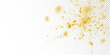 Flama ve konfeti. Altın gelin teli ve folyo ribbo