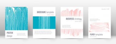 Kapak sayfası tasarımı şablonu. Minimalist broşür 