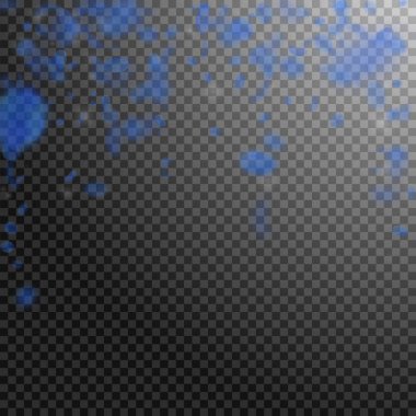 Koyu mavi çiçek yaprakları dökülüyor. Sıra dışı Roma