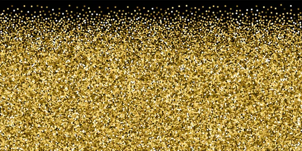 Glitter ouro luxo espumante confete. Espalhados — Vetor de Stock