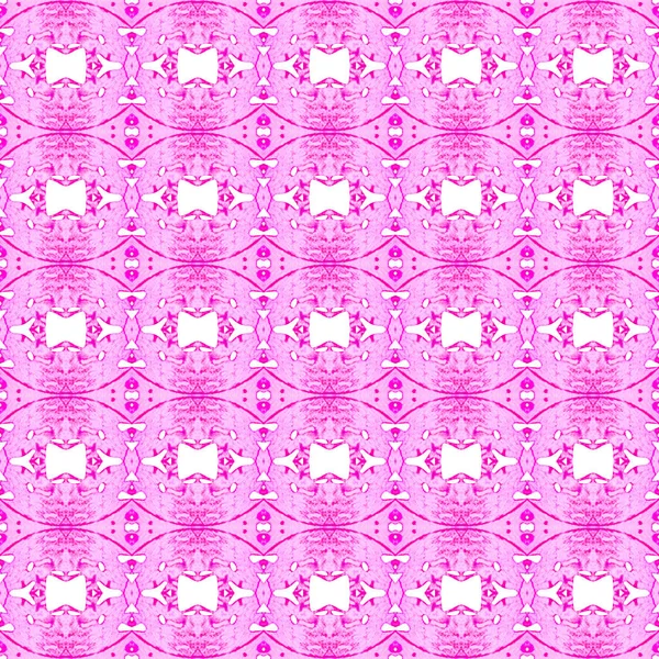 Roze geometrische naadloze patroon. Hand getrokken waterc — Stockfoto