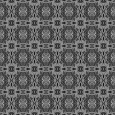 Siyah ve beyaz kontrol allover dikişsiz desen. 