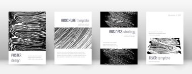 Kapak sayfası tasarımı şablonu. Minimalist broşür 