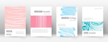 Kapak sayfası tasarımı şablonu. Minimalist broşür 