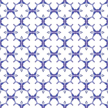 Kırmızı mavi geometrik Dikişsiz desen. El çizilmiş WA