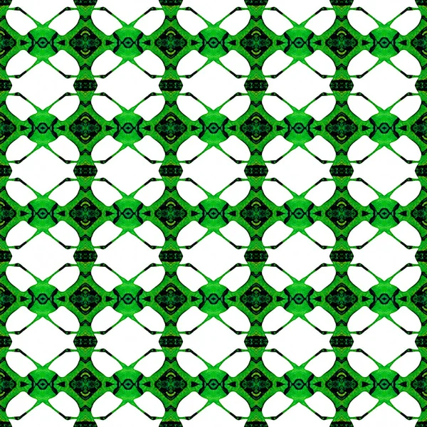 Turuncu yeşil geometrik Dikişsiz desen. El beraberlik — Stok fotoğraf