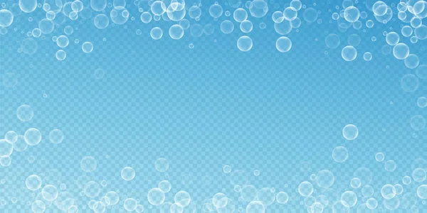 Des bulles de savon aléatoires fond abstrait. Soufflage b — Image vectorielle