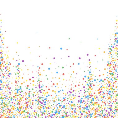 Şenlikli konfeti. Kutlama yıldızları. Gökkuşağı confe