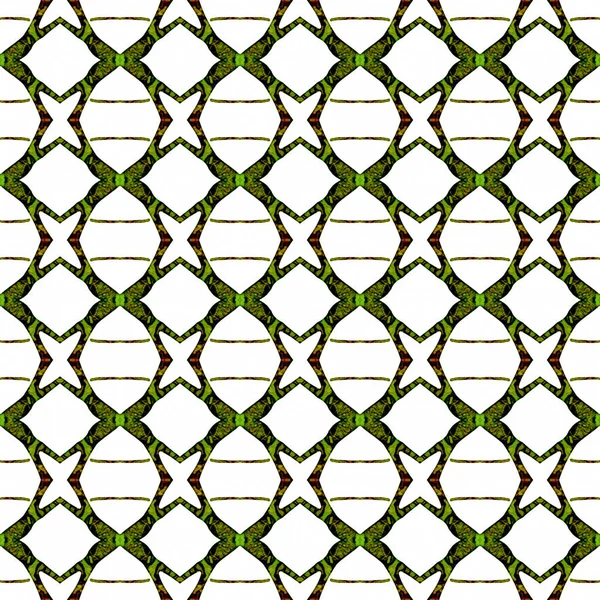 Turuncu yeşil geometrik Dikişsiz desen. El beraberlik — Stok fotoğraf