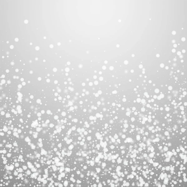 Beautiful falling snow Christmas background. Subtl — Stock Vector