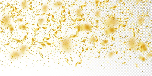 Flama ve konfeti. Altın gelin teli ve folyo ribbo