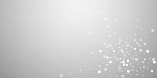 Fond de Noël à pois blancs. Subtil vol sno — Image vectorielle