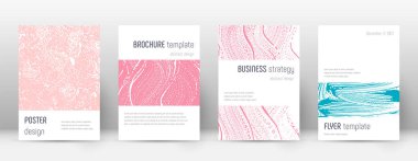 Kapak sayfası tasarımı şablonu. Minimalist broşür 