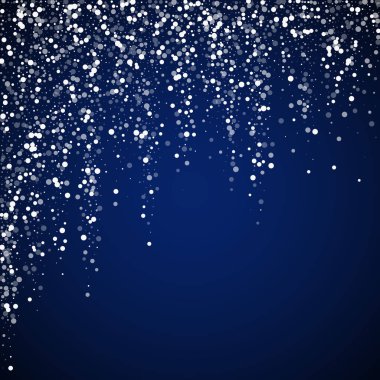 Yılbaşı arka planında rastgele beyaz noktalar. İnce sinek.