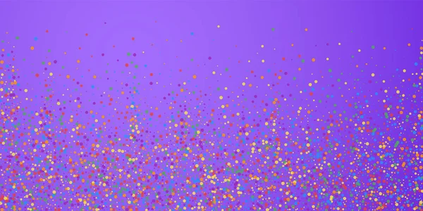 Festive confetti. Celebration stars. Rainbow confe — Stock Vector