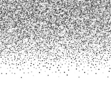 Yuvarlak gümüş parıltılı, ışıltılı konfeti. Kare