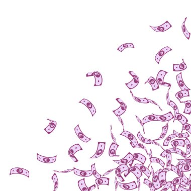 Avrupa Birliği Euro notları düşüyor. Küçük EUR faturaları