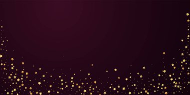 Altın yıldızlı, pırıl pırıl lüks konfeti. Scatt.