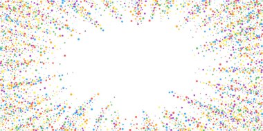 Şenlikli konfeti. Kutlama yıldızları. Gökkuşağı confe