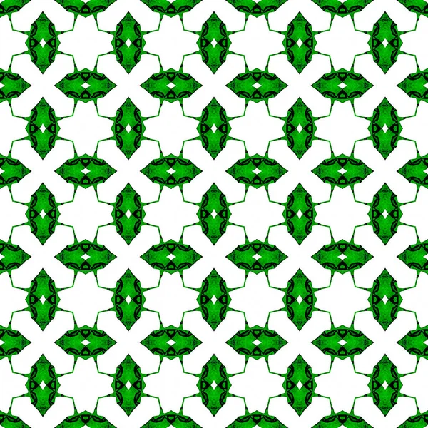 Turuncu yeşil geometrik Dikişsiz desen. El beraberlik — Stok fotoğraf