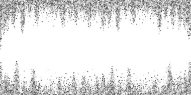 Gümüş parıltılı, ışıl ışıl, konfeti. Scattere