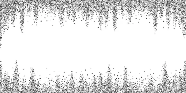 Srebrne błyszczące konfetti. Scattere — Wektor stockowy